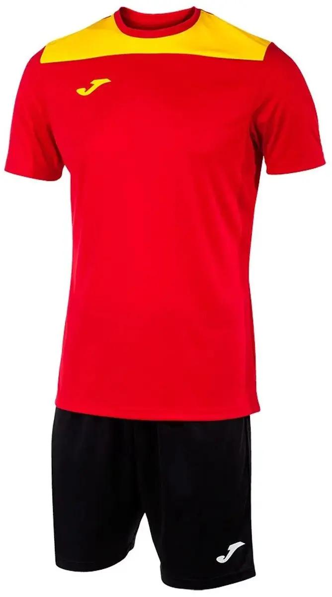 Joma Phoenix Ii Korte Mouw Set Rood,Zwart M Man