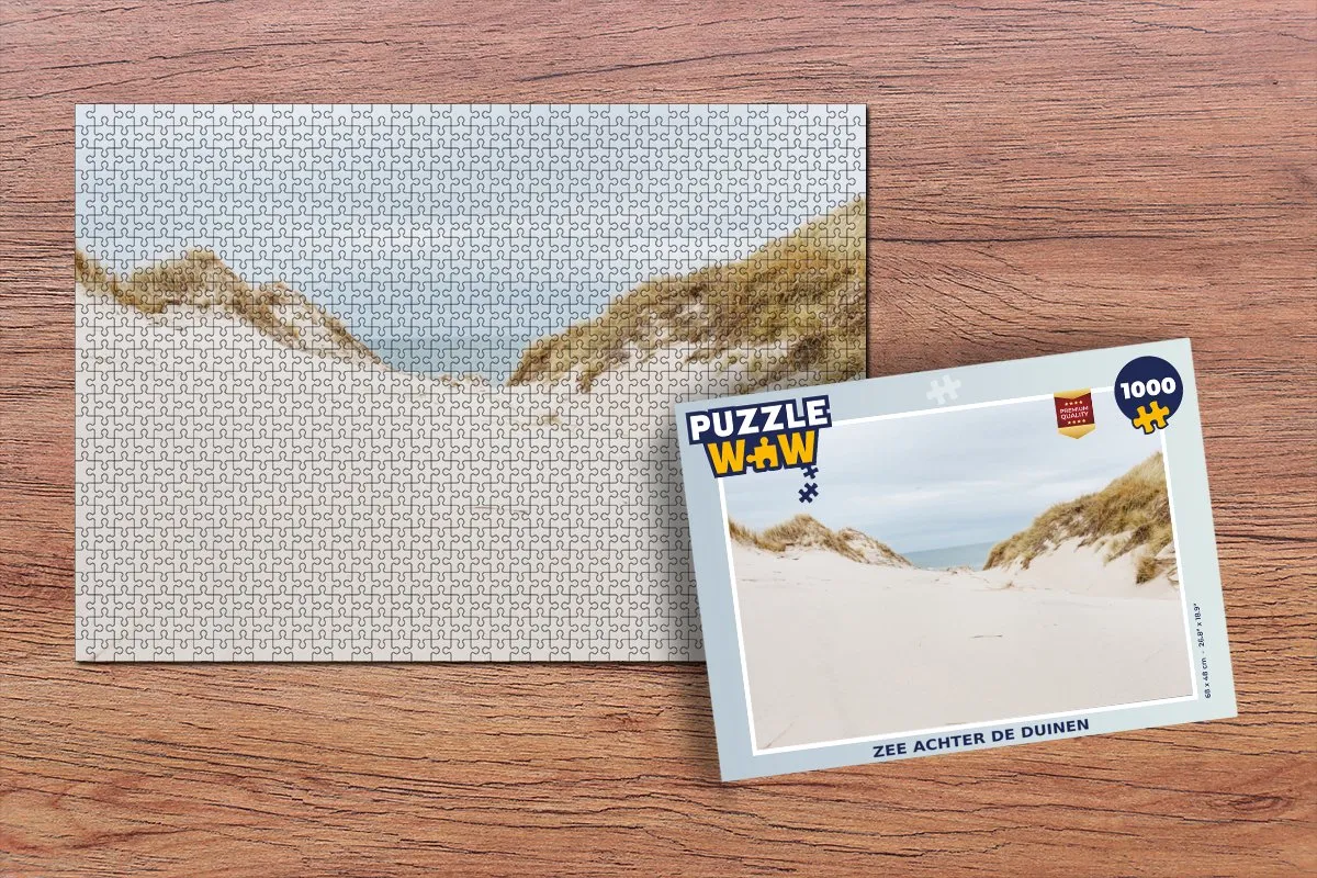 PuzzleWow Zee achter de duinen Legpuzzel 1000 Stuks - Multicolor