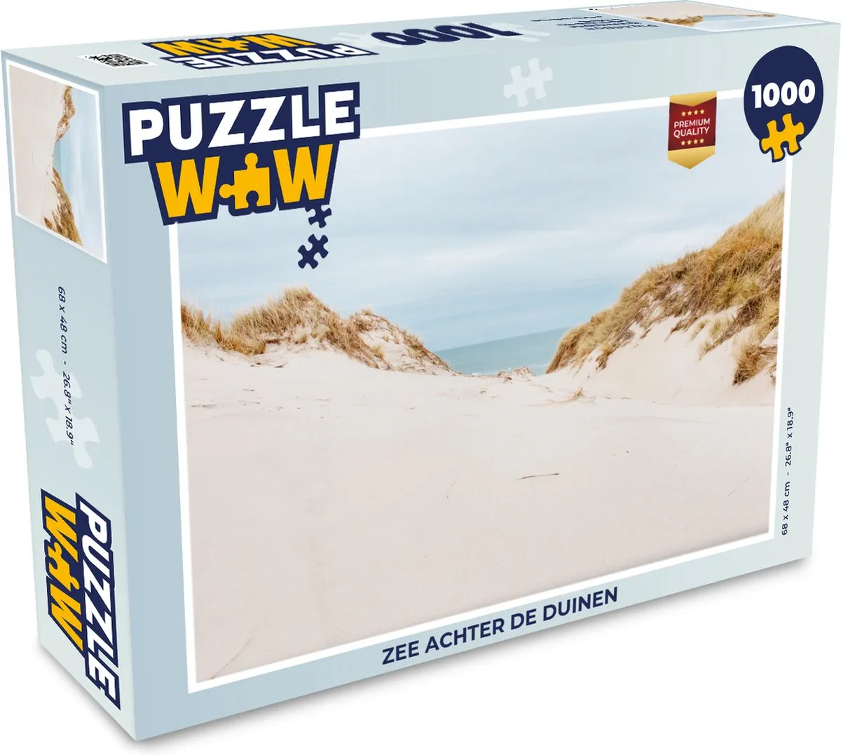 PuzzleWow Zee achter de duinen Legpuzzel 1000 Stuks
