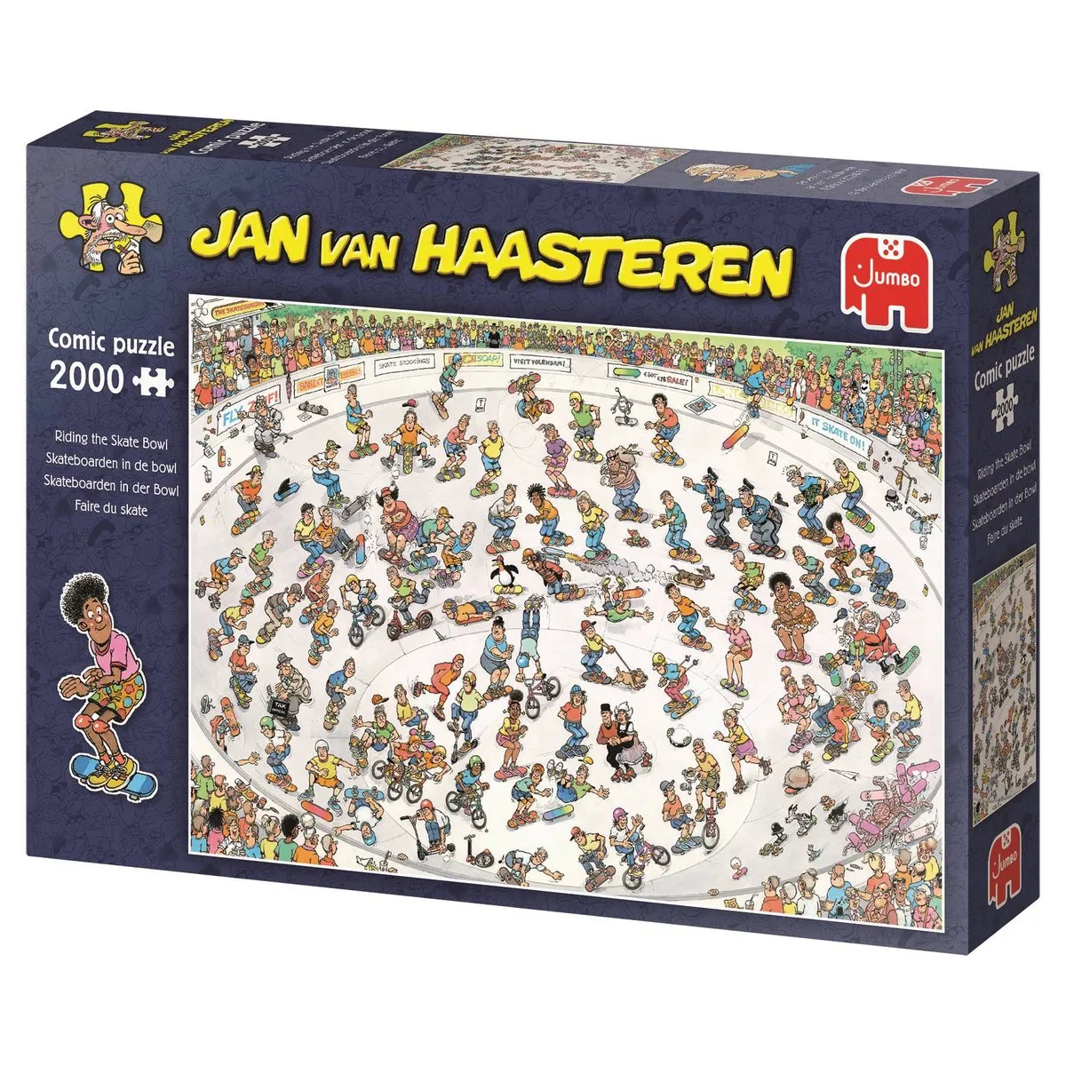 Jumbo Jan van Haasteren Skate Bowl Puzzel 1000 Stuks - Multicolor - afbeelding 3 van 3