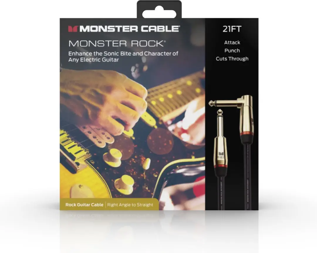 Monster Cable Rock Gitaarkabel 6.4m - Zwart - afbeelding 6 van 6