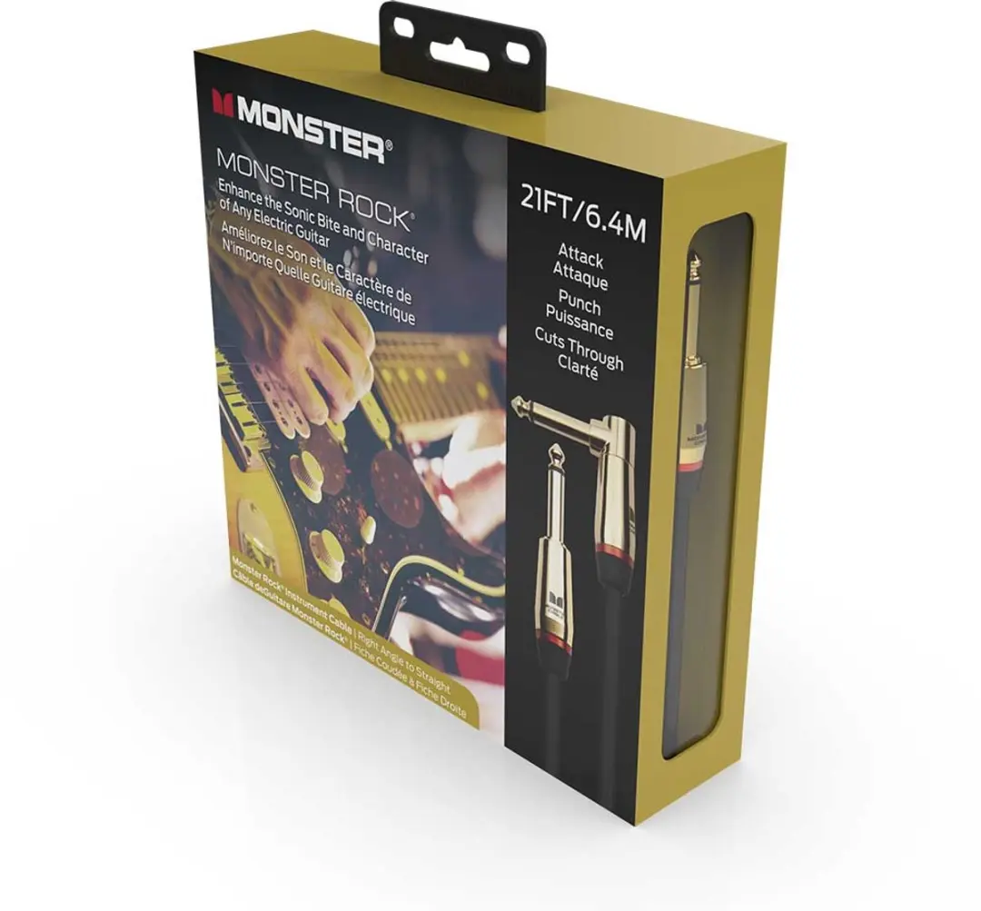 Monster Cable Rock Gitaarkabel 6.4m - Zwart - afbeelding 3 van 6