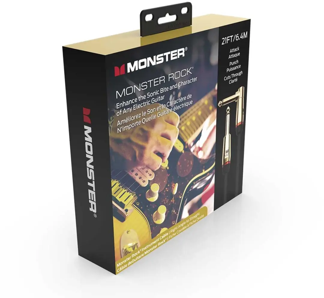 Monster Cable Rock Gitaarkabel 6.4m - Zwart - afbeelding 4 van 6