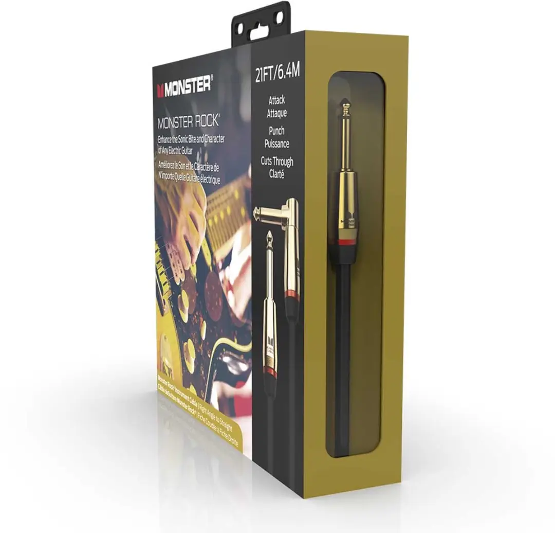 Monster Cable Rock Gitaarkabel 6.4m - Zwart - afbeelding 5 van 6