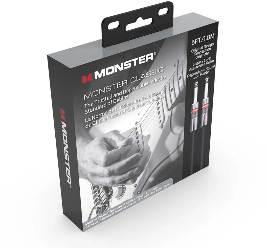 Monster Cable Classic Gitaarkabel 600645 - 1.8m - Zwart - afbeelding 6 van 6