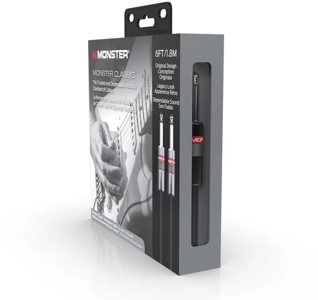 Monster Cable Classic Gitaarkabel 600645 - 1.8m - Zwart - afbeelding 2 van 6