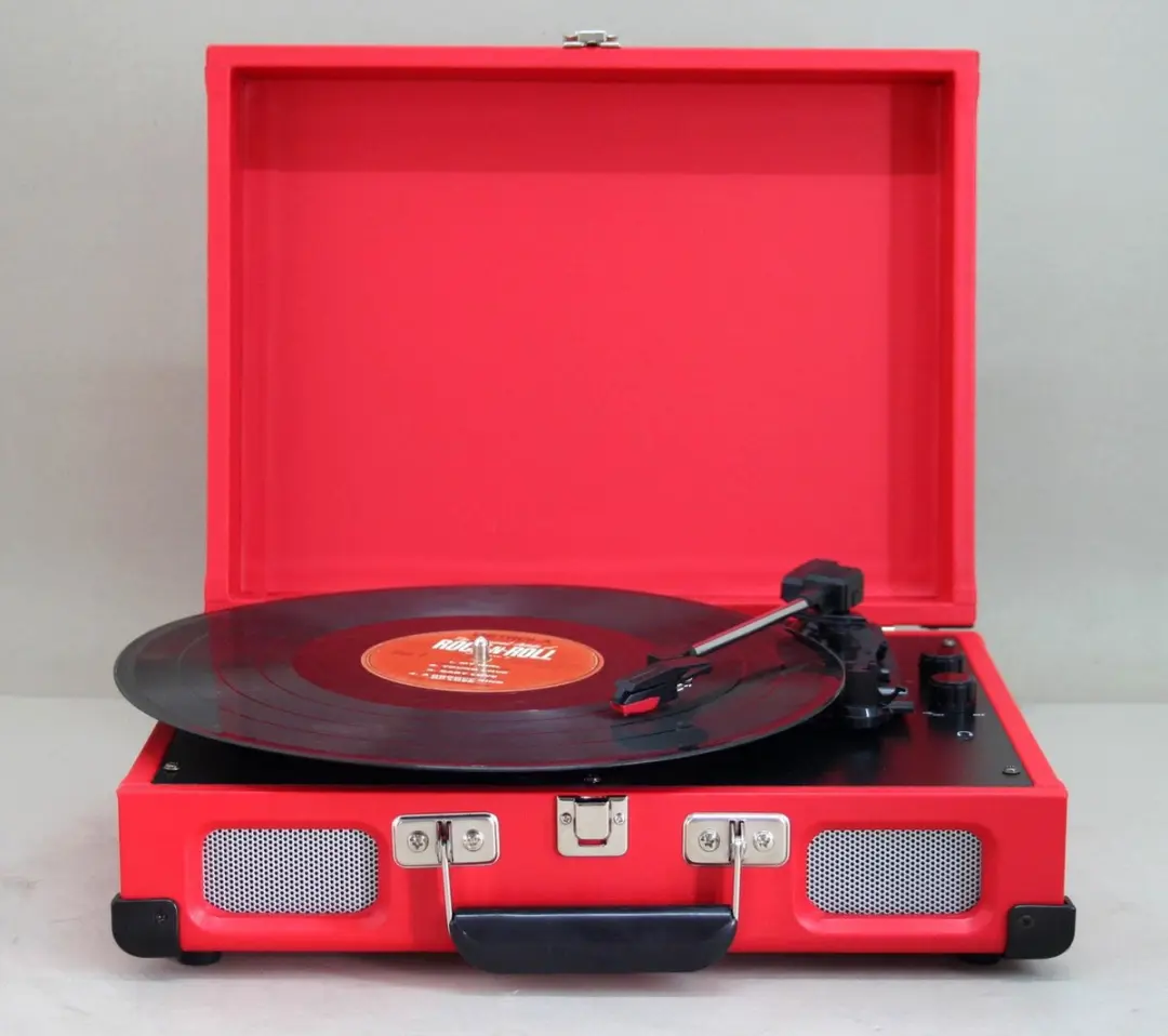 Soundmaster PL580RO Koffermodel Platenspeler - Rood
