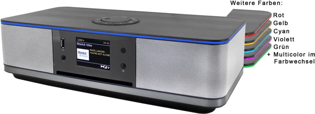 Soundmaster ICD2023SW Stereo Muziekcenter - Grijs/Zilver