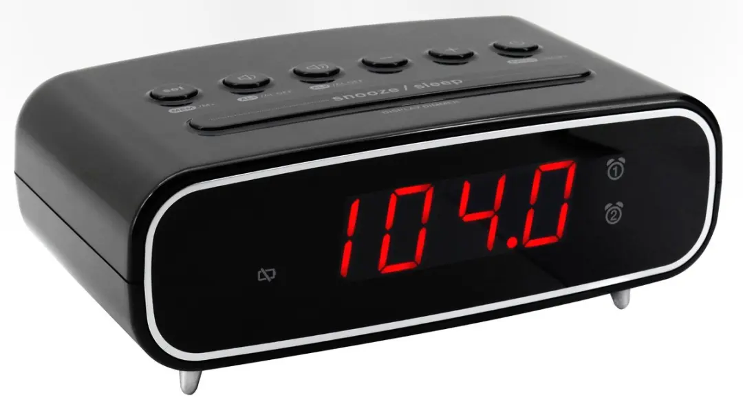 Soundmaster UR111SW Wekkerradio - Dubbel alarm - 10 voorkeurzenders - Zwart