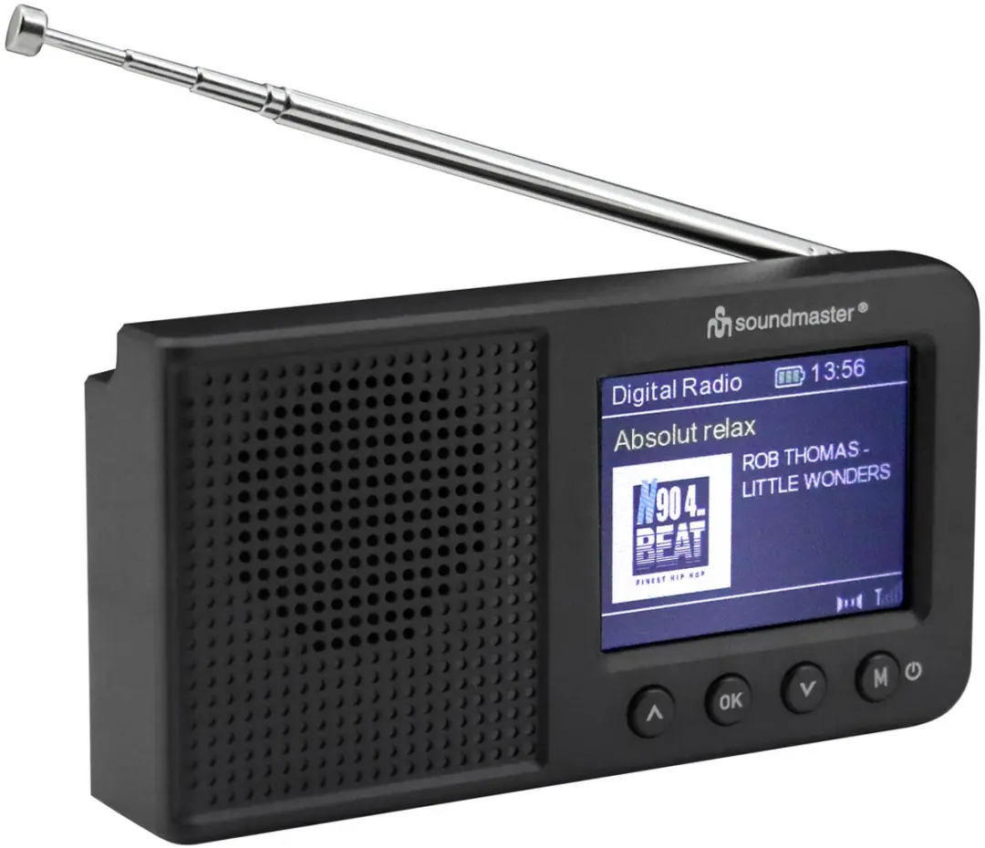 Soundmaster DAB175SW DAB+ Radio - Bluetooth - Oplaadbaar - Zwart