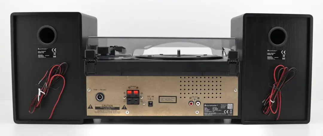Soundmaster MCD1950SW Muziekcenter - DAB+ CD Platenspeler USB Bluetooth - Antracietgrijs