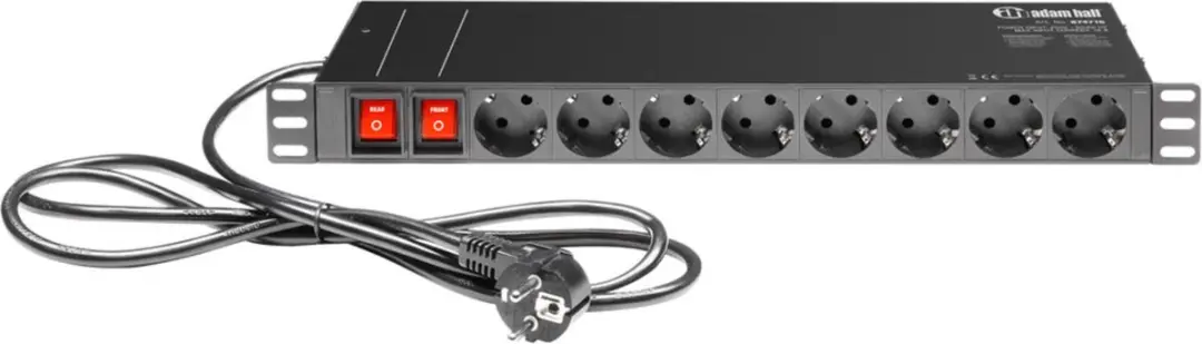 Adam Hall 874716 19" Stekkerdoos Rackaccessoire