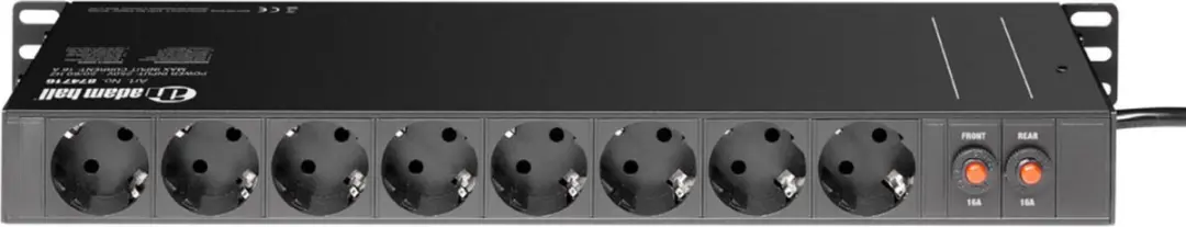 Adam Hall 874716 19" Stekkerdoos Rackaccessoire - afbeelding 2 van 5