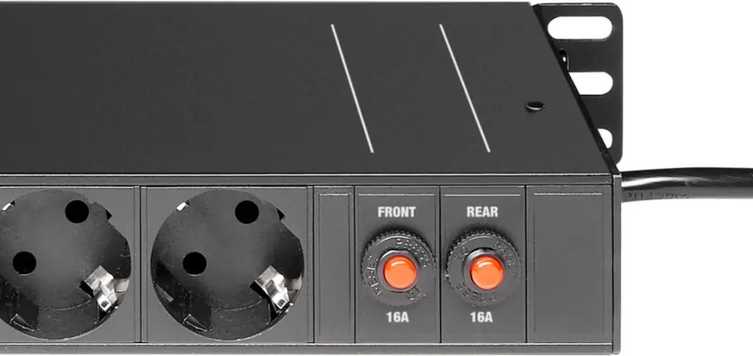 Adam Hall 874716 19" Stekkerdoos Rackaccessoire - afbeelding 4 van 5