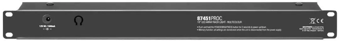 Adam Hall 87451PROC Rack Light 1HE