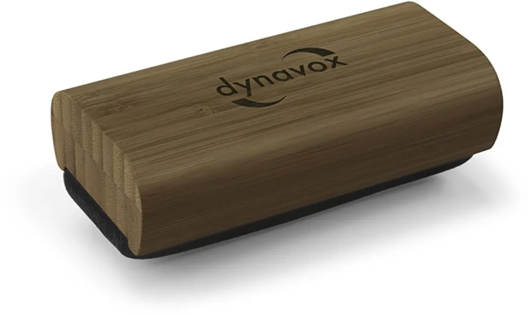 Dynavox Fluwelen reinigingsborstel SP120 Bamboo donkerbruin