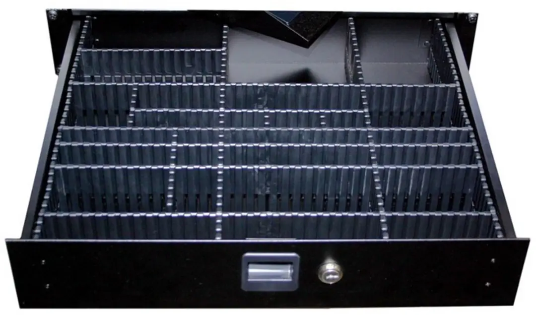 Adam Hall Verdeler horiz. voor 19" rack schuif