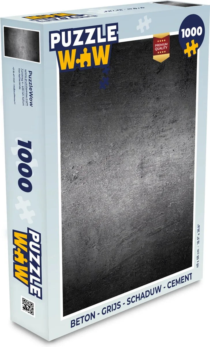 PuzzleWow Beton Legpuzzel 1000 Stuks - Multicolor