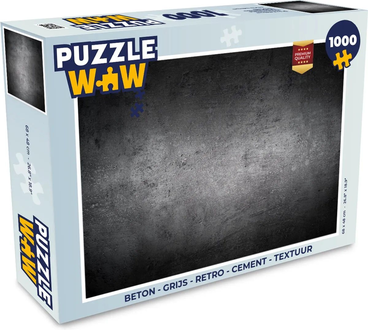 PuzzleWow Beton Legpuzzel 1000 Stuks - Multicolor