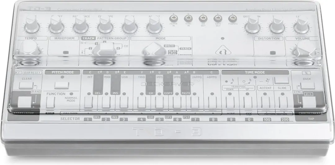 Decksaver Behringer TD-3/RD-6 Cover - Transparent - afbeelding 2 van 5