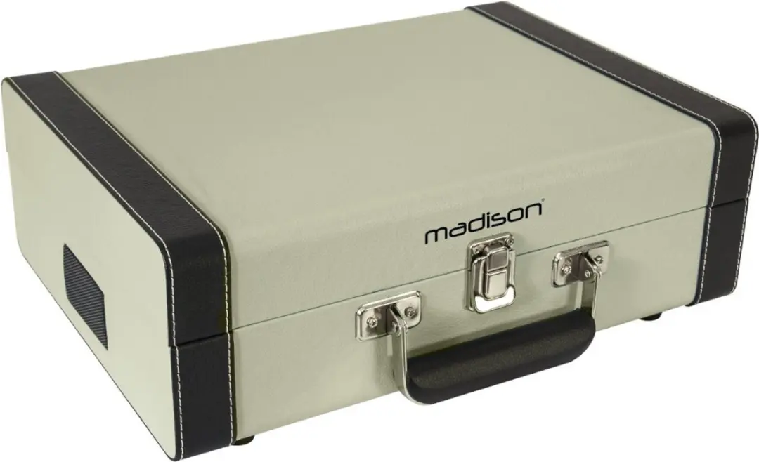 Madison Mad Retrocase Vintage Draaitafelkoffer - Bluetooth - Zwart - afbeelding 5 van 6
