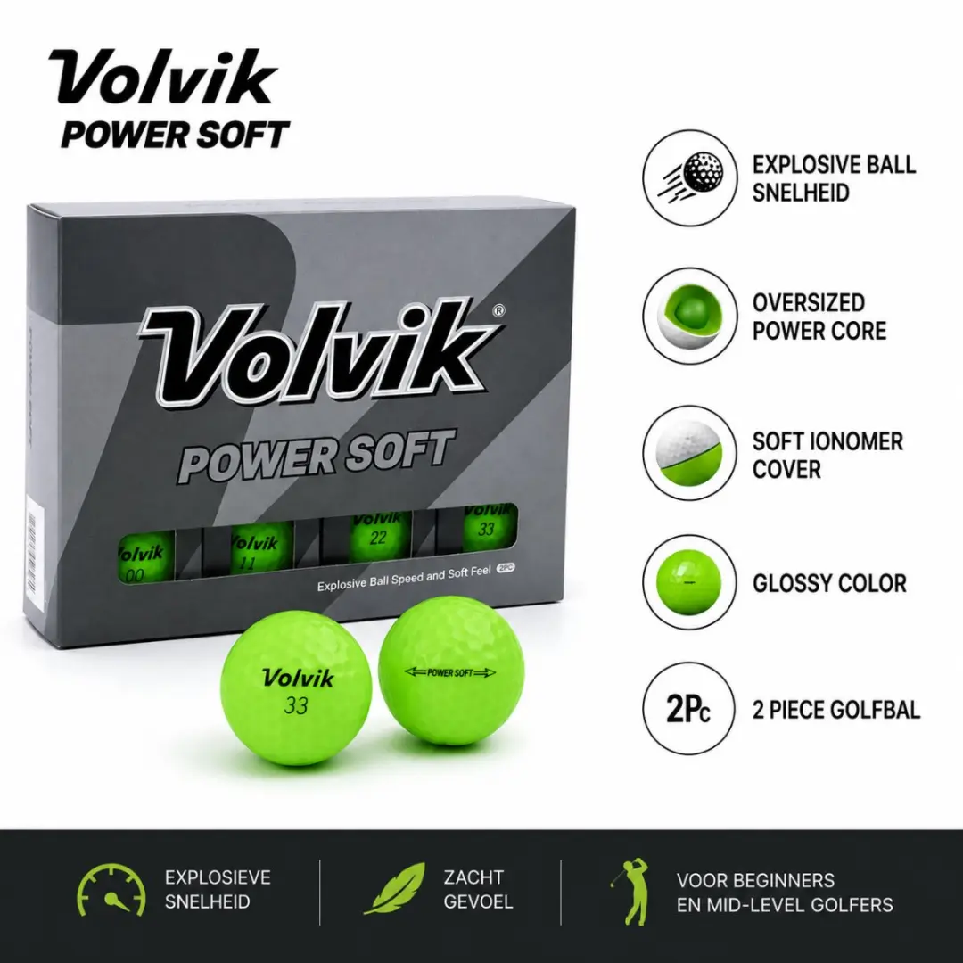 Volvik Power Soft Golfballen 6 Stuks