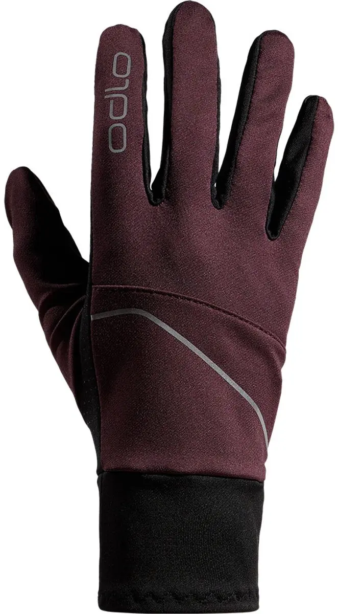 Odlo Intensity Safety Light Handschoenen Bruin,Paars XL Man