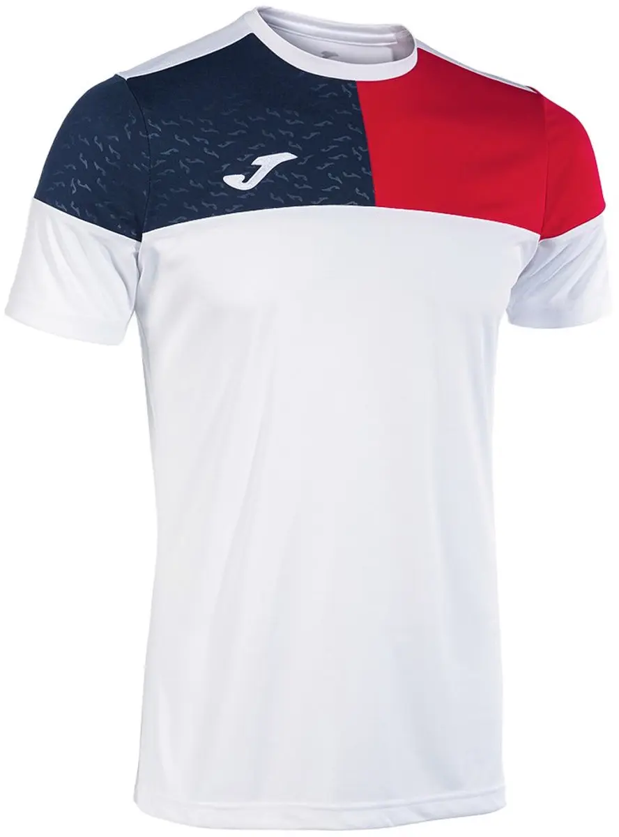 Joma Crew V T-shirt Met Korte Mouwen Wit S Man