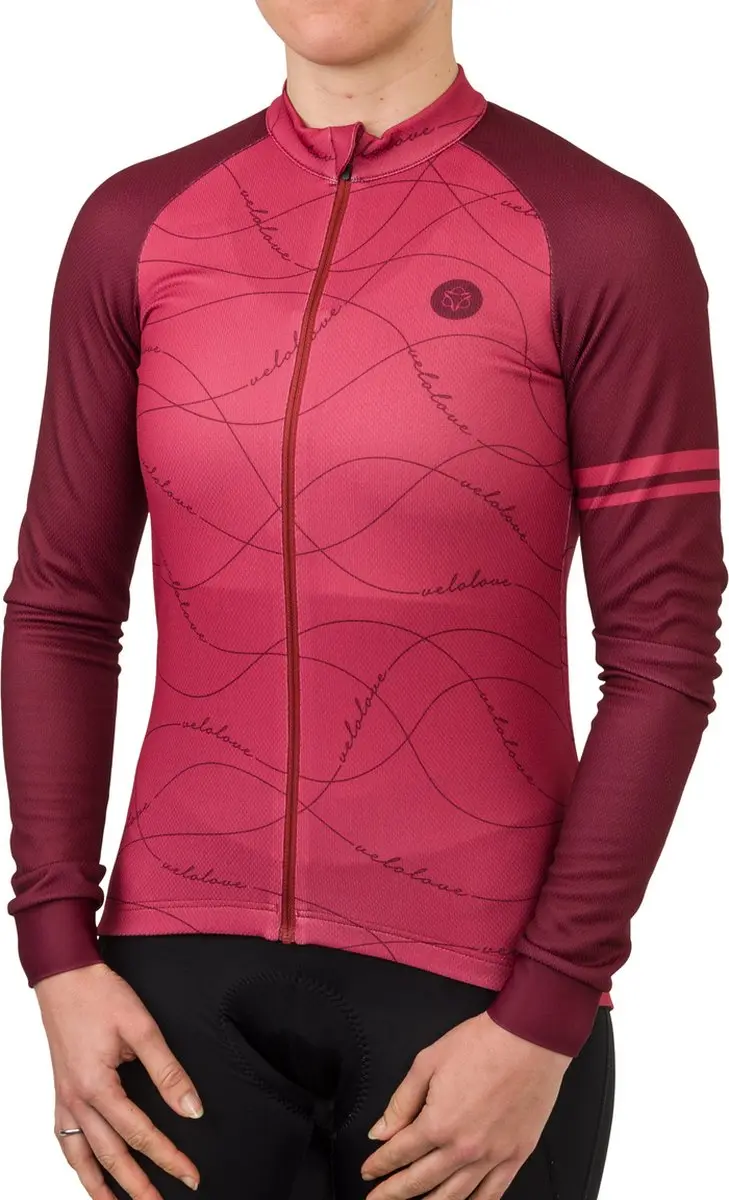 AGU Velo Wave Fietsshirt Dames - Lange mouwen - L - Rusty Pink - afbeelding 5 van 6