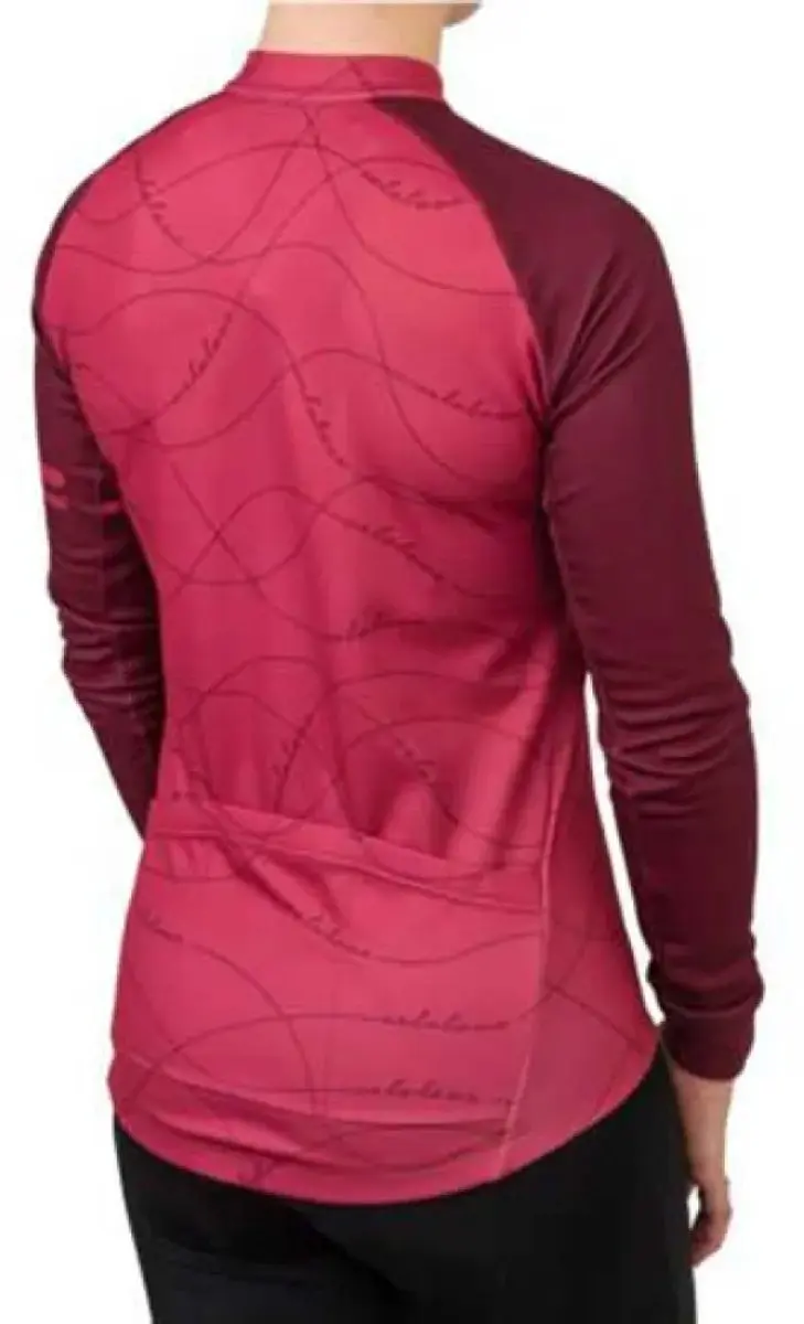 AGU Velo Wave Fietsshirt Dames - Lange mouwen - L - Rusty Pink - afbeelding 2 van 6