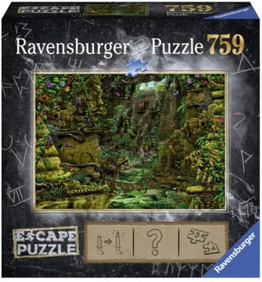 Ravensburger Escape Puzzle Temple Ankor Wat 759 Stuks - Multicolor