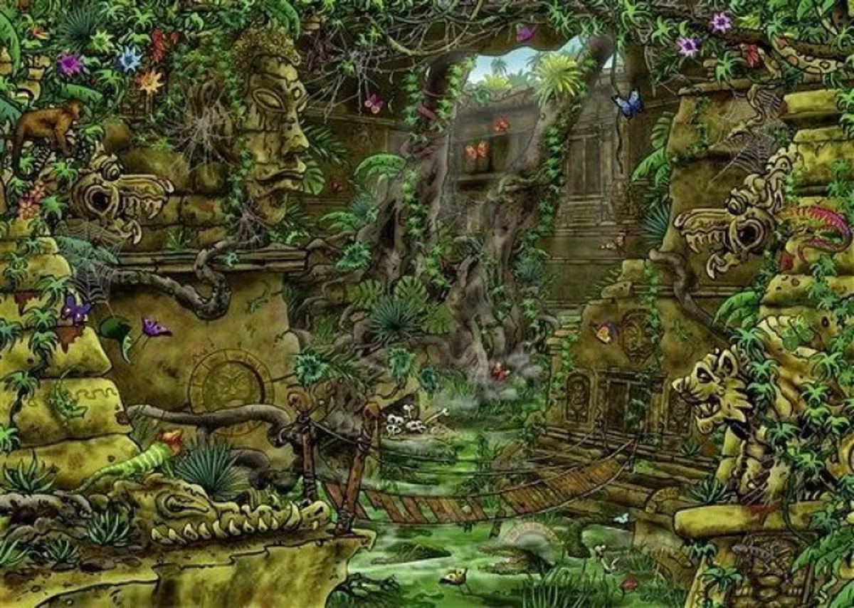 Ravensburger Escape Puzzle Temple Ankor Wat 759 Stuks - Multicolor