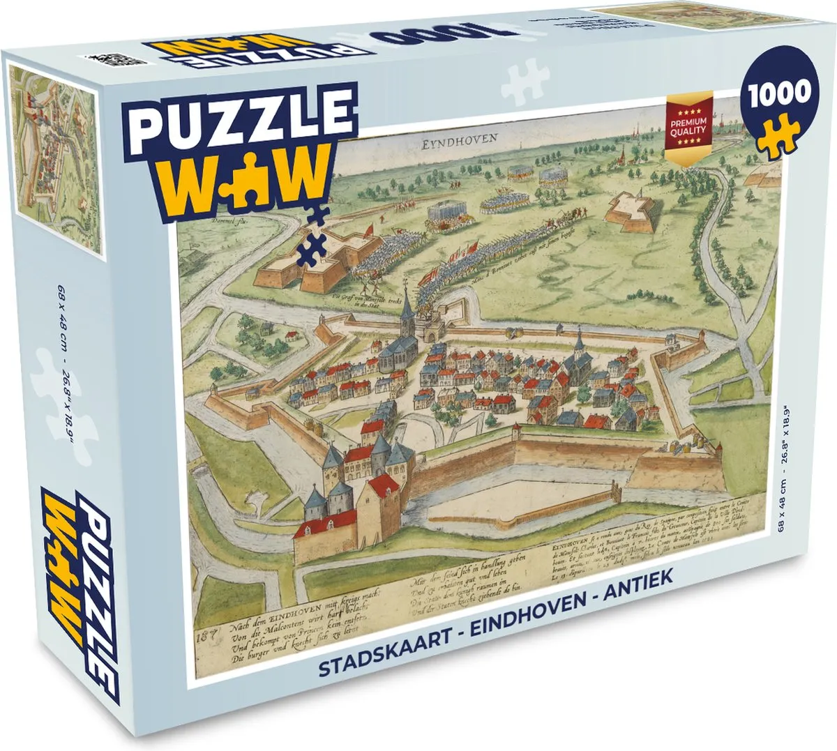 PuzzleWow Stadskaart Eindhoven Puzzel