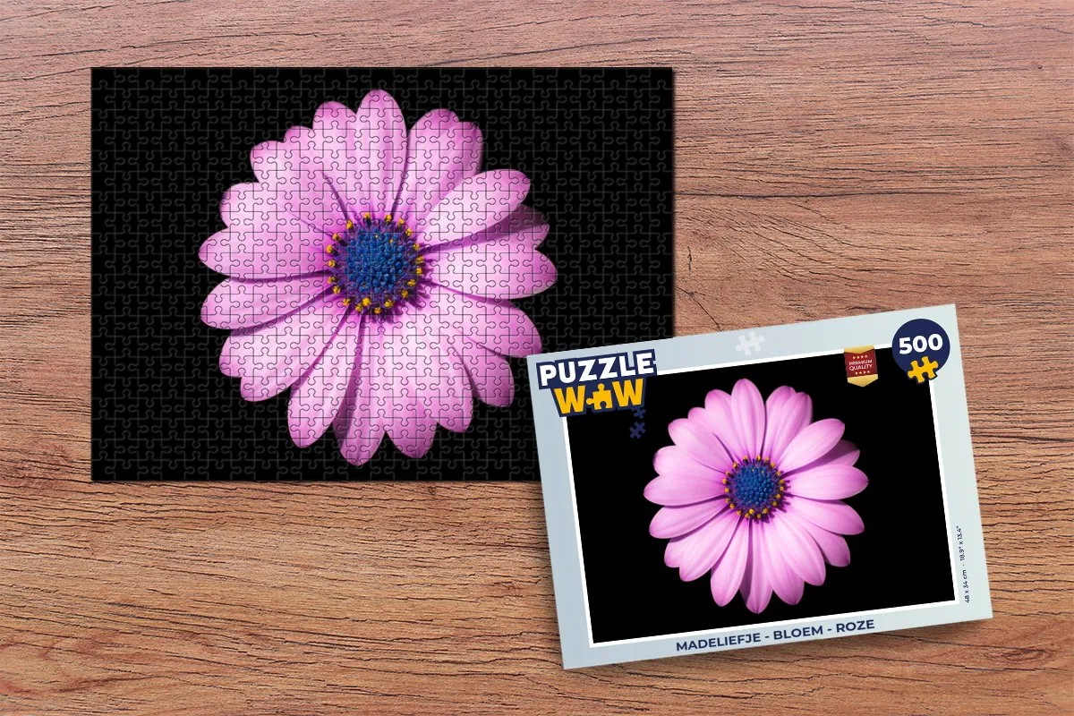 PuzzleWow Madeliefje Legpuzzel 500 Stuks - Roze