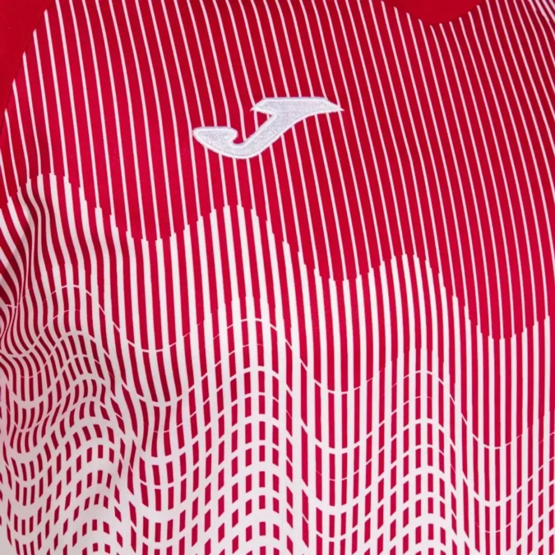 Joma Tiger Vi Heren T-shirt - XXXS - Wit-rood
