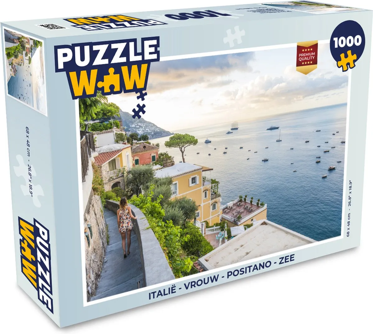 PuzzleWow Italië Positano Legpuzzel 1000 Stuks