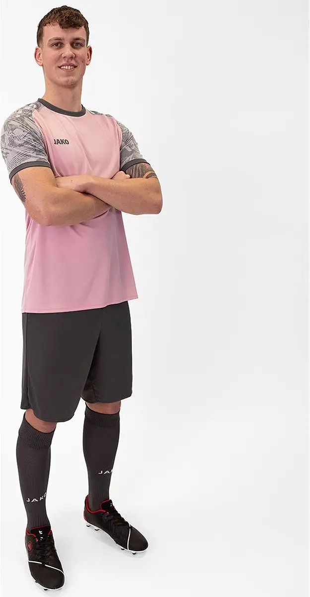 JAKO Iconic Shirt Korte Mouw Heren - Antiek Roze/XXL - afbeelding 6 van 6
