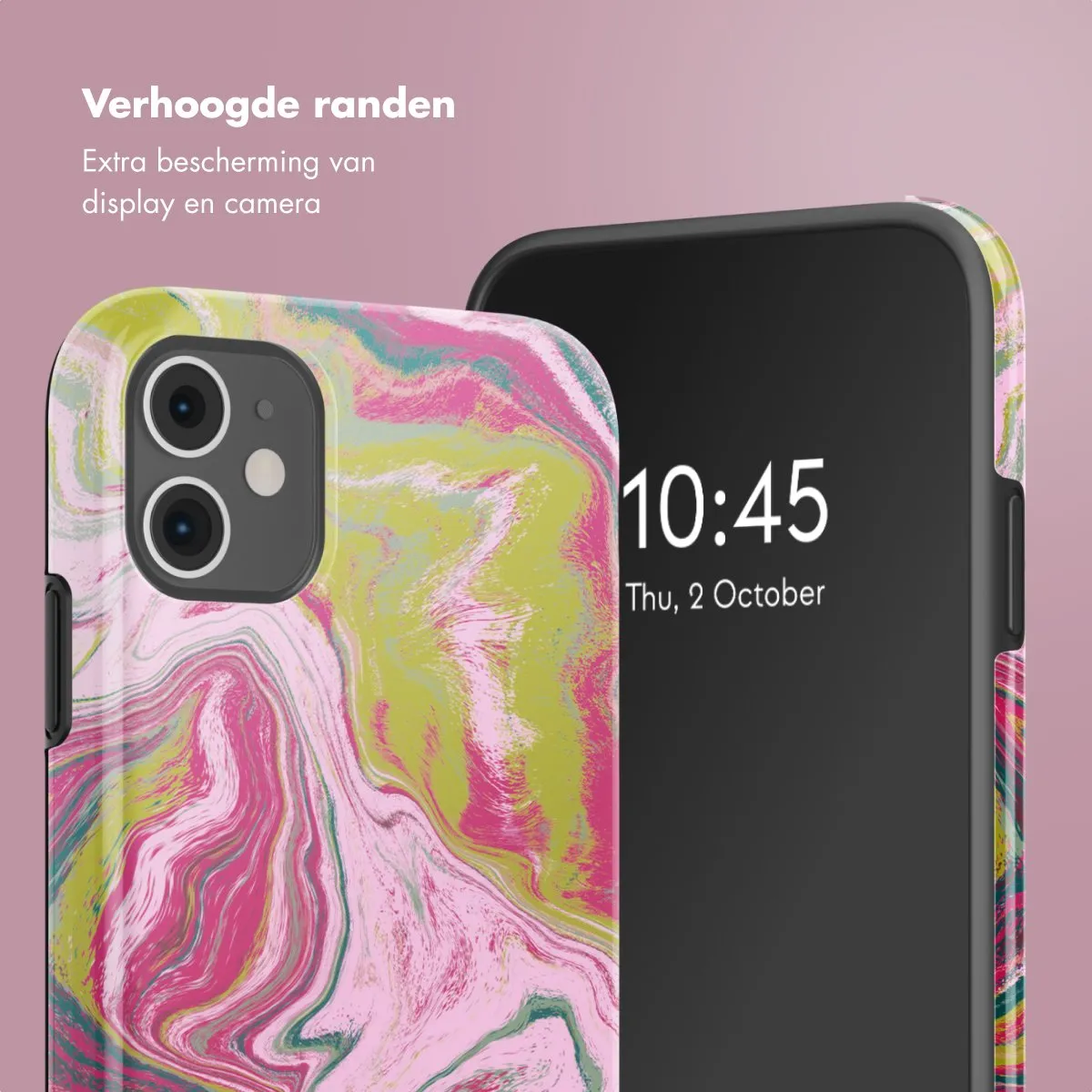 Selencia Hoesje iPhone 11 Marble Pink - afbeelding 6 van 6