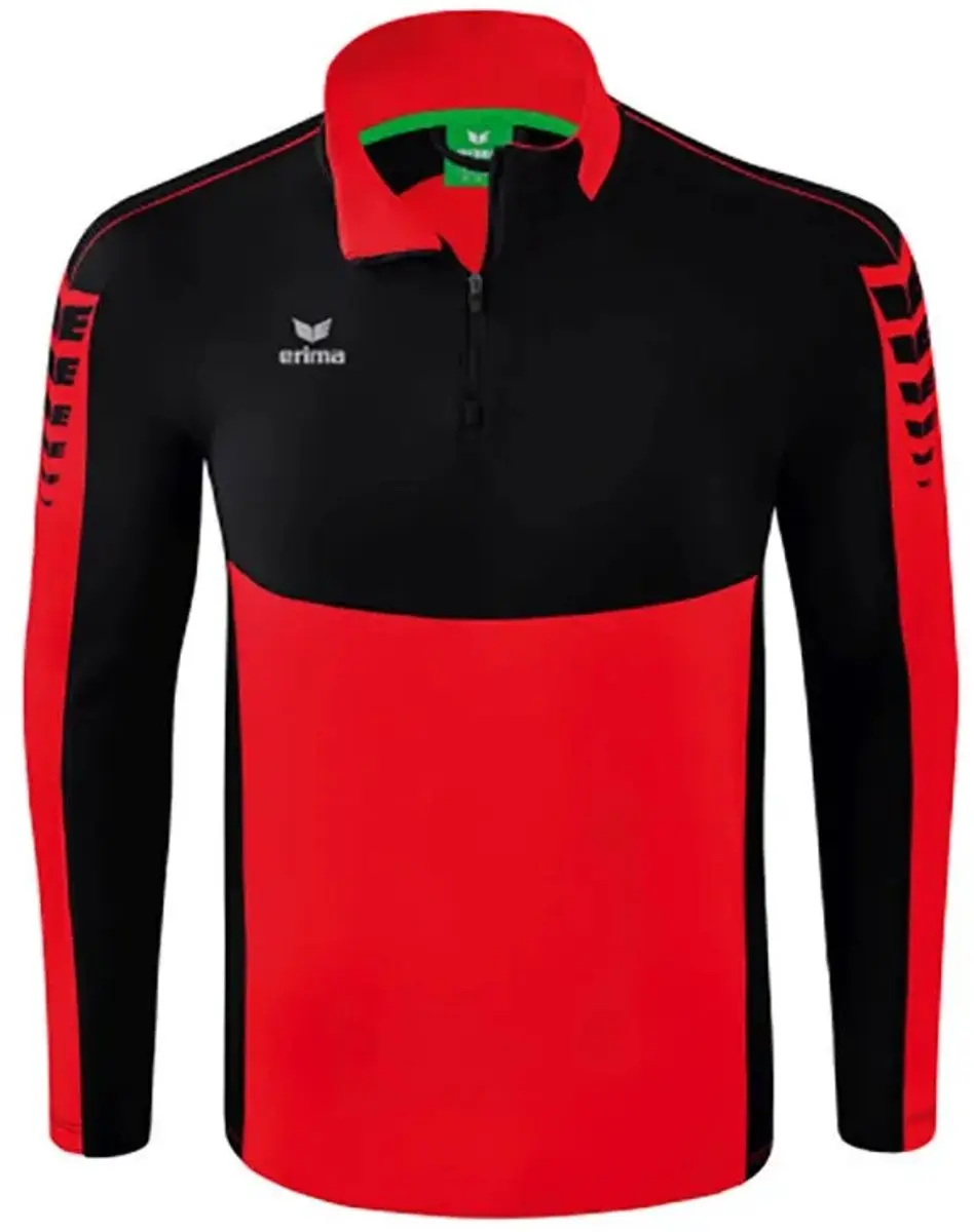 Erima Six Wings Trainingstop Heren XXL - Zwart/Rood - afbeelding 6 van 6