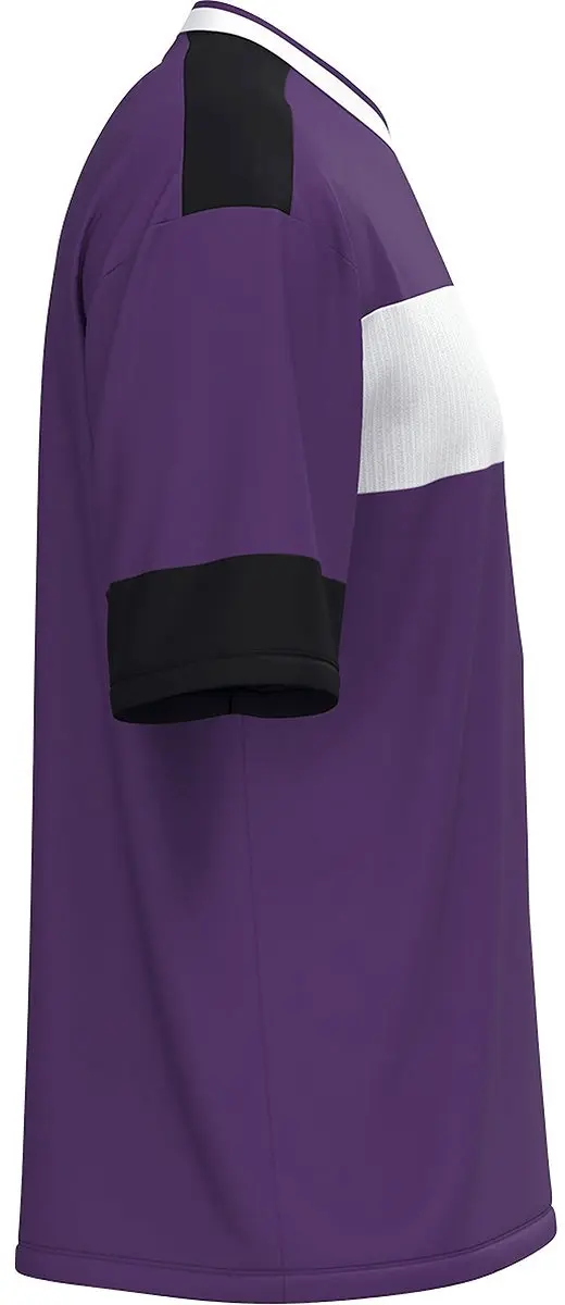 JAKO Club 92 Shirt Heren Korte Mouw - XL - Paars/Wit/Zwart