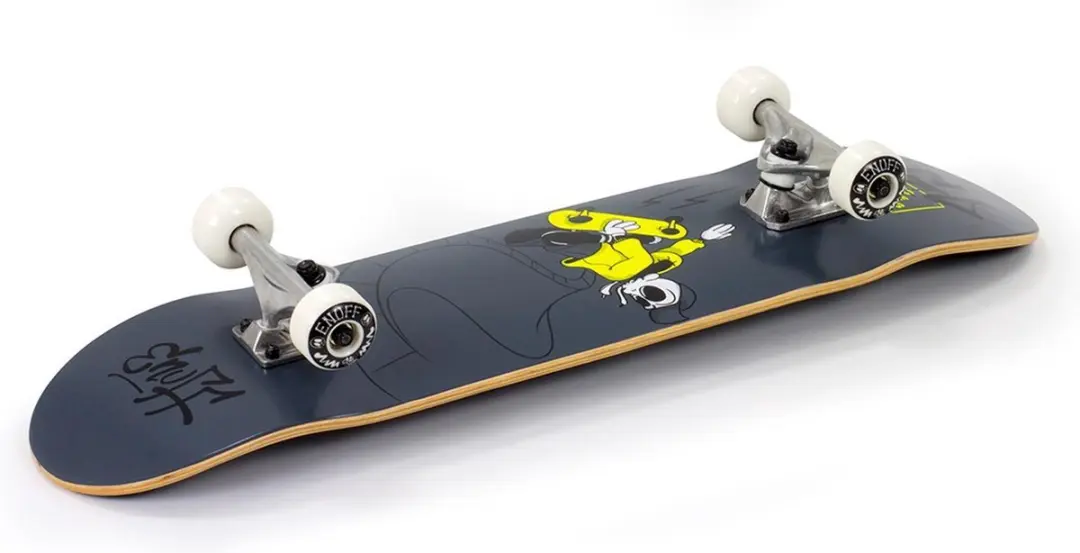 Enuff Skully Skateboard - Grijs/Geel - afbeelding 5 van 6