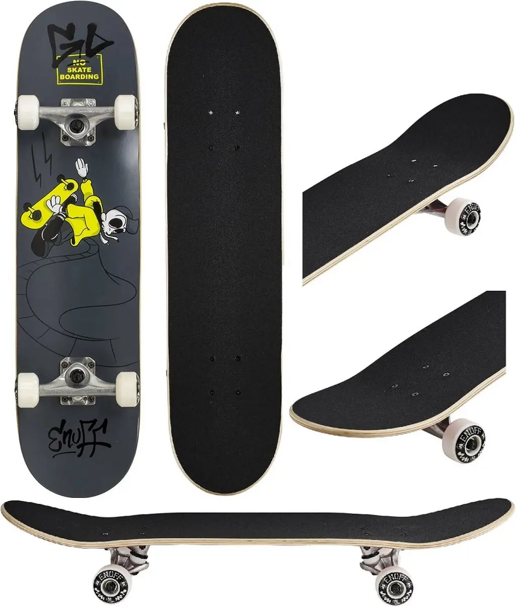 Enuff Skully Skateboard - Grijs/Geel - afbeelding 6 van 6
