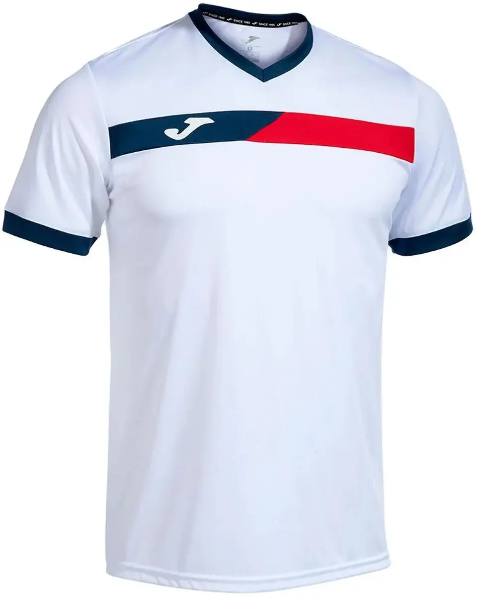 Joma Court T-shirt Met Korte Mouwen Wit 2XL Man