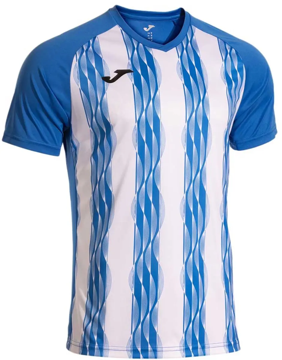 Joma Inter V T-shirt Met Korte Mouwen Blauw S Man