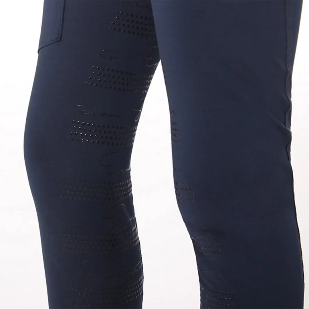 QHP Eden Full Grip Rijlegging Kids XS - Donkerblauw - afbeelding 3 van 6