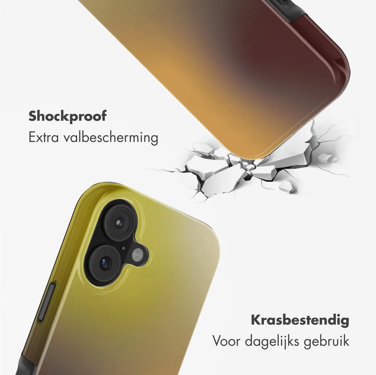 Selencia iPhone 17 MagSafe Hoesje - Gradient Olive Dust