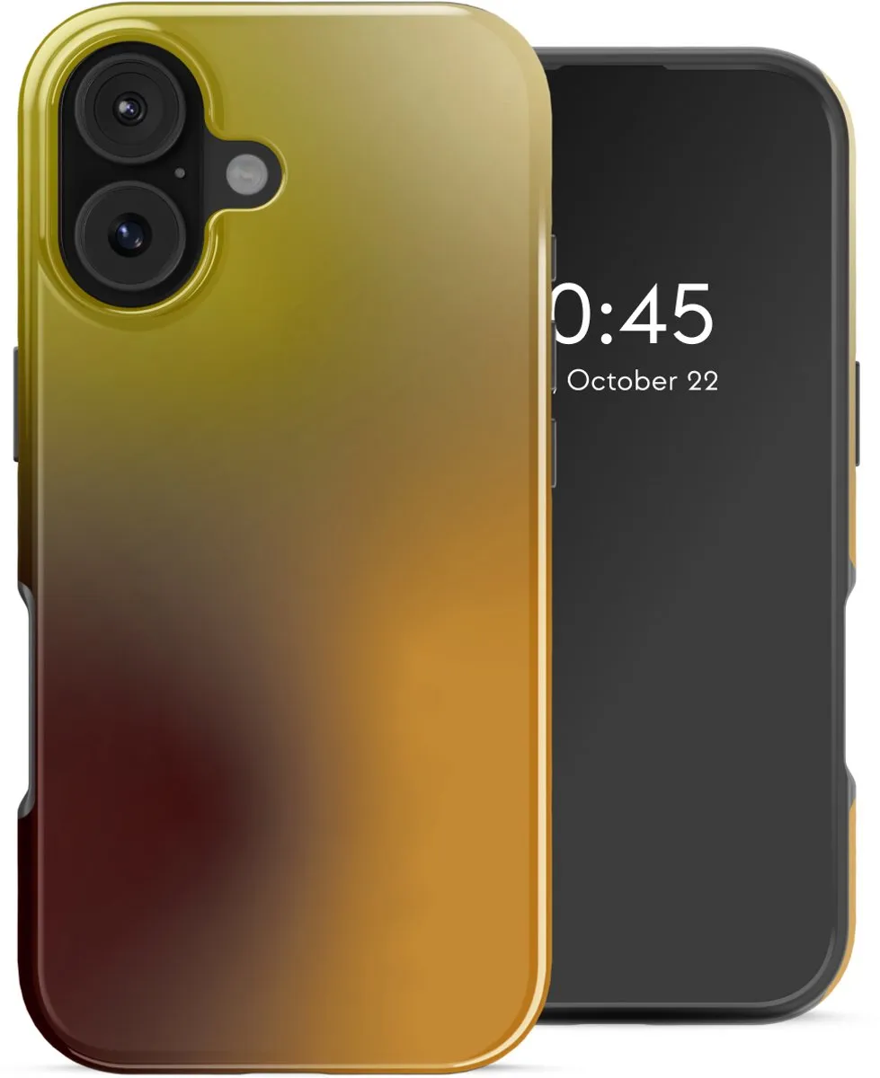 Selencia iPhone 17 MagSafe Hoesje - Gradient Olive Dust