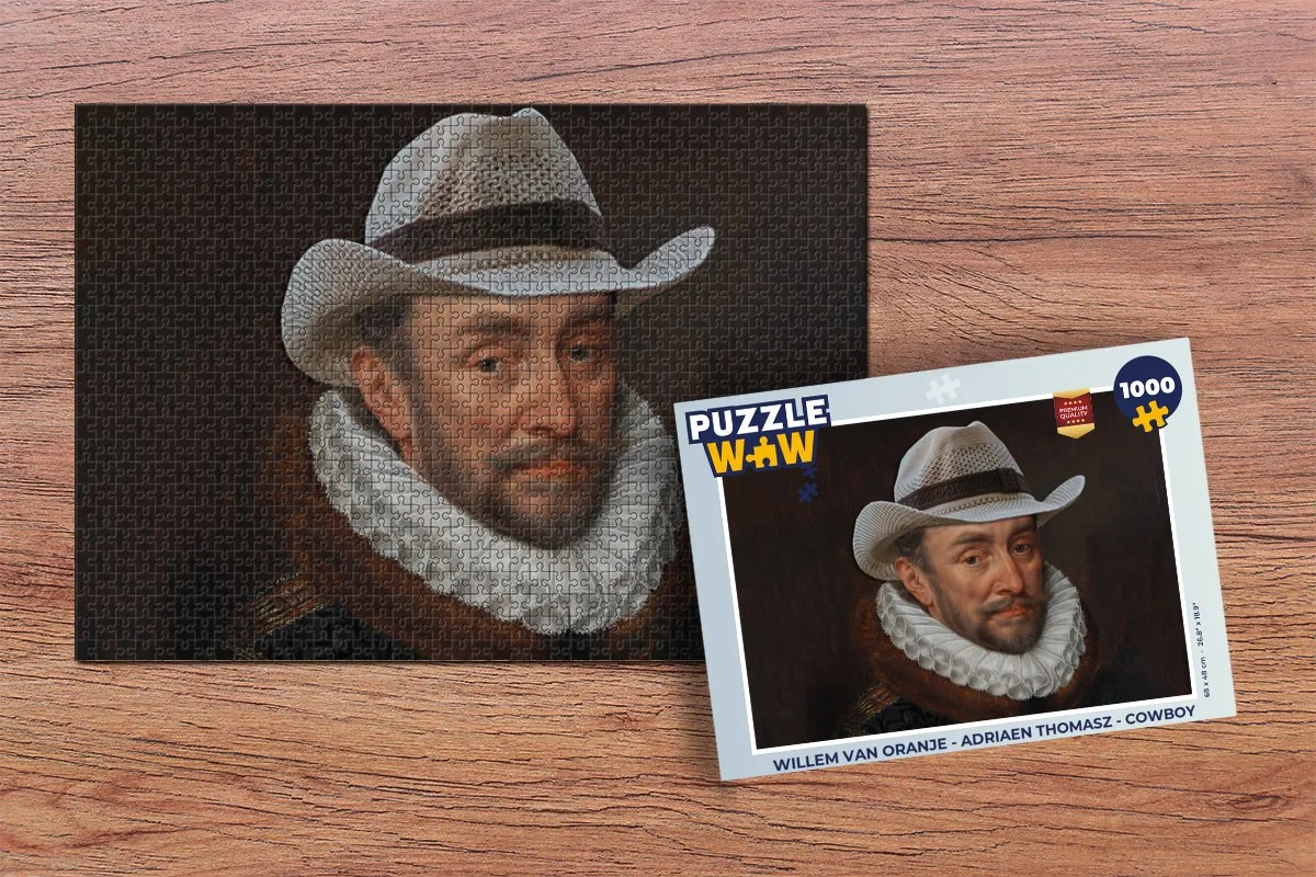 PuzzleWow Willem van Oranje Legpuzzel 1000 Stuks - Multicolor