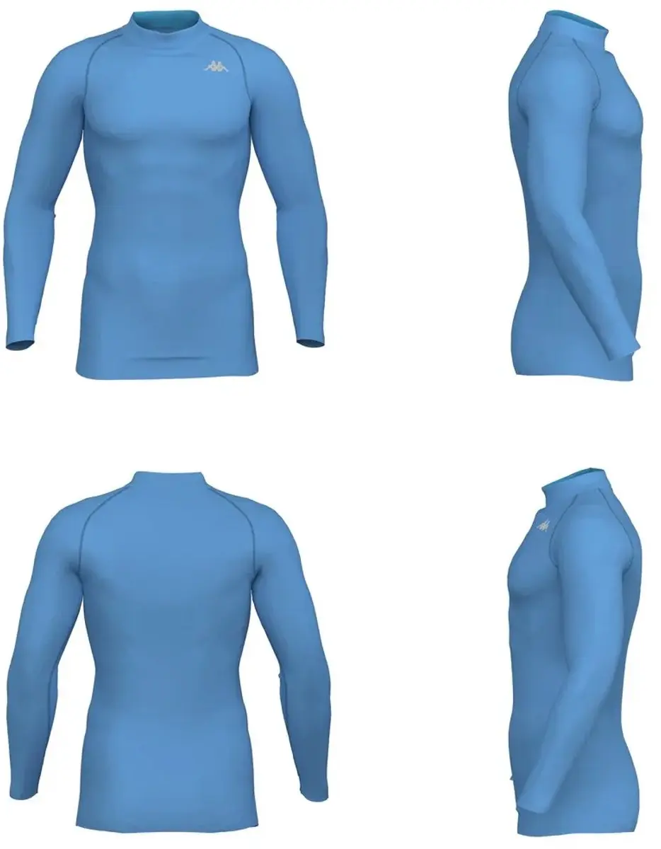 Kappa Vurbat Compression Lange Mouwen Basislaag Blauw M Man