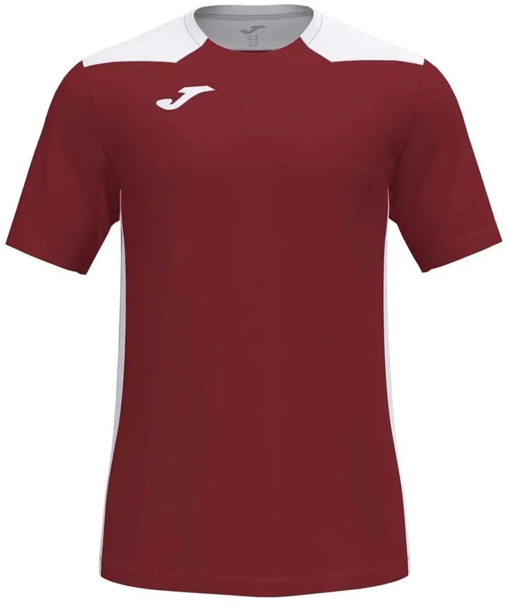 Joma Championship VI Shirt Korte Mouw Heren - Bordeaux / Wit | Maat: S